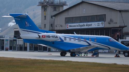 Der PC-24 in Samedan. Foto: René Fankhauser