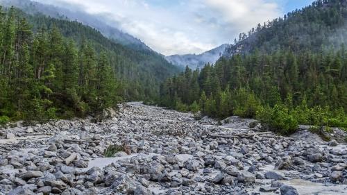 Damain precipitaziuns, ma daplü aua: Las strasoras pisseran per boudas sco quella illa Val Ftur (fotografia: Hans Lozza/PNS).