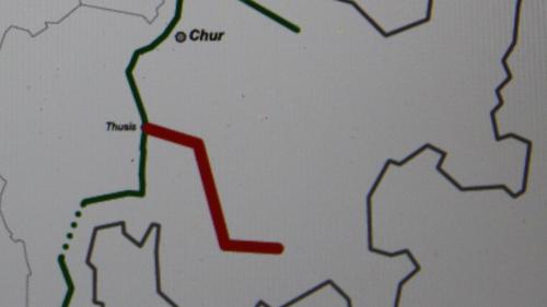 Rot = Abschnitt neu Nationalstrasse