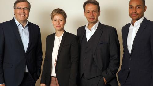 Jean-Michel Cina, Ladina Heimgartner, Gilles Marchand und Bakel Walden (von links). Foto: z. VfG