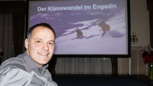 Klimaexperte Oliver Marchand zeigte neben Risiken des Klimawandels auch dessen Chancen auf. 	Foto: Jon Duschletta