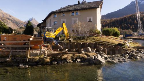 Die Baustelle im November 2016. Heute ist der Bau abgeschlossen, kommt aber viel teurer zu stehen. Archivfoto: Reto Stifel