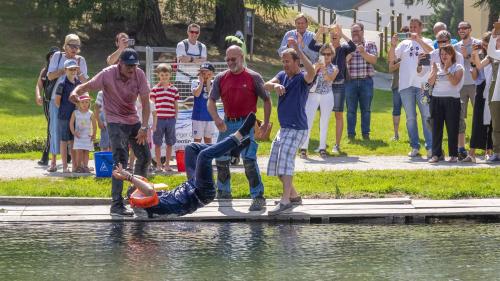 «Gautschete» am St.Moritzersee  Foto: Daniel Zaugg