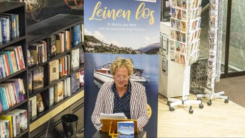 Jürg Oschwald bei seiner Lesung in der Buchhandlung Wega.