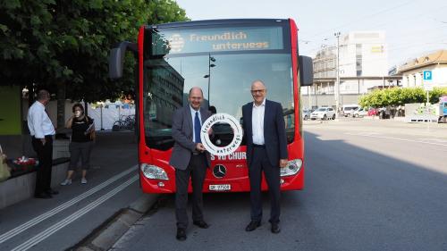 Die Stadtbus Chur AG, zu der auch Engadinbus gehört, will den Fokus auf Kundenfreundlichkeit legen. Foto: Stadtbus Chur AG