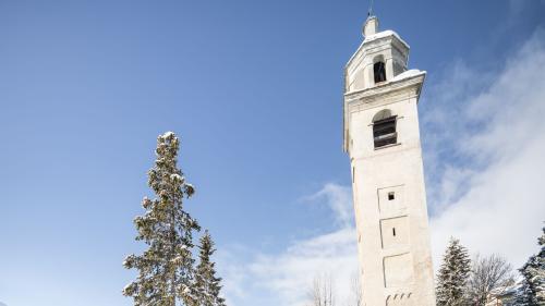 Der Schiefe Turm von St. Moritz. Foto: Ingo Rasp