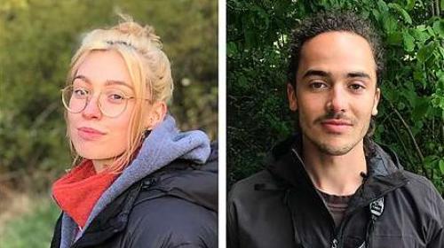 Virginia Hart und Jakob Hochuli von der Projektgruppe 21 des ETH-Bachelor-Studiengangs «Umweltnaturwissenschaften» befasst sich mit der öffentlichen Sensibilisierung für den Wert von Naturschutzprojekten, beispielsweise Revitalisierungen. Foto: z.Vfg