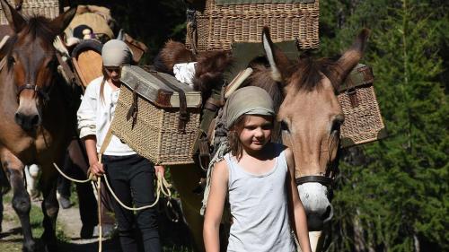 Die Säumer auf der Via Valtellina zwischen Susauna und Zuoz (Foto: Gianna Duschletta)