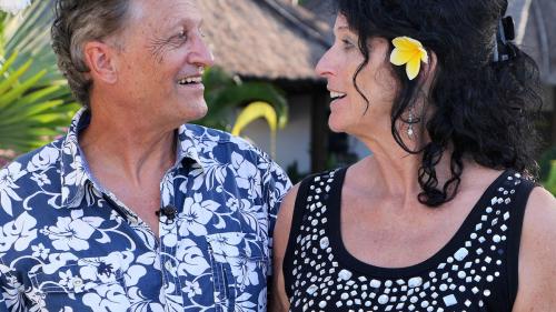 Orlando Stamm und Anni Kuhn auf Bali. Foto: z.Vfg