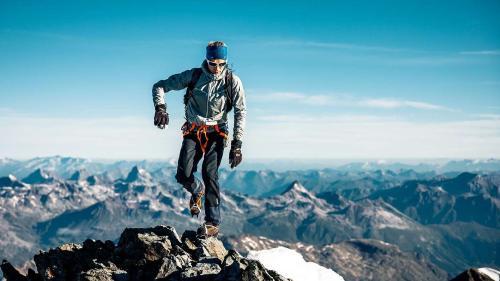 Die Bilder am Piz Bernina sind während einer Trainingseinheit entstanden. Während dem Rekordversuch hatte Philipp Brugger keine Zeit für Bilder (Foto: Maximilian Draeger).