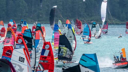 Rekordteilnahme auf dem Silvaplanersee   Foto: Daniel Zaugg