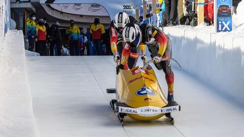 Zweierbob-IBSF-Sieger: Francesco Friedrich/Alexander Schueller (GER). Foto: fotoswiss.com/Giancarlo Cattaneo 