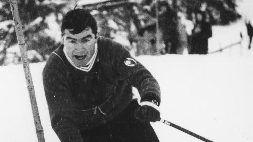 Dumeng Giovanoli 1968 in Wengen.  Foto: z.Vfg