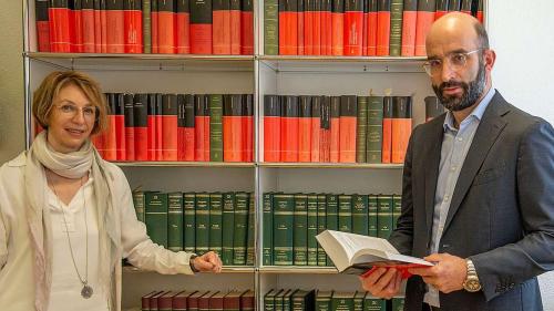 Gerichtspräsident Franco Giacometti und Vizepräsidentin Franziska Zehnder Fasciati. Foto: Reto Stifel