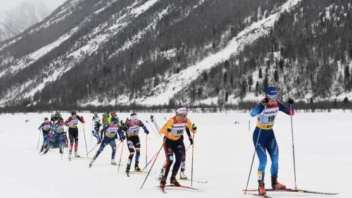 Nadine Fähndrich mit der Startnummer 19 beim 30-KM-Lauf. Foto: swiss-ski