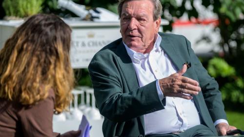 Gerhard Schröder im Gespräch mit der EP/PL. Foto: fotoswiss.com/ Giancarlo Cattaneo