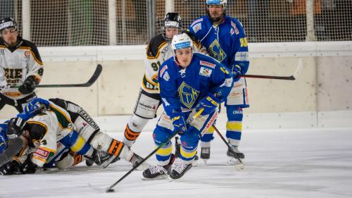 Marc Camichel-Show auf der Ludains. Vier Treffer und zwei Assists beim 7:2 Heimsieg.  Foto: Daniel Zaugg