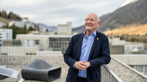 Claude Nicollier in Samedan    Foto: Mayk Wendt