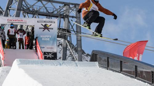 Andri Ragettli in Action. Foto:©AlessandroBelluscio_CorvatchFreeskiWorldCup