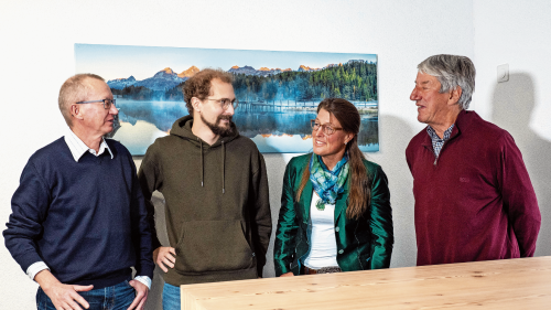 Von links nach rechts: Markus Meili; Armando Lenz; Barbara Aeschbacher; Jost Falett