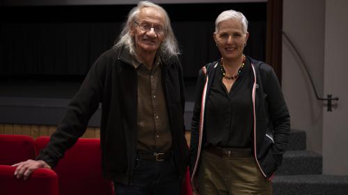 Filmpremiere im Kino Rex in Pontresina mit den Filmemachern Christian Schocher und Susanna Fanzun. Foto: M. Wendt