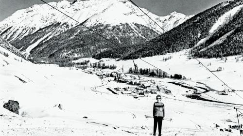 Il runel cun plattins a S-chanf es gnieu fabricho la fin dals ans 1950 ed existiva var desch ans (fotografia: Archiv culturel Engiadin'Ota). 