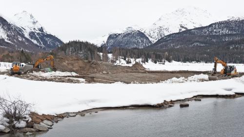 Im Delta der alten Flazmündung bei der Ochsenbrücke entsteht ein Biotop. Foto: Reto Stifel