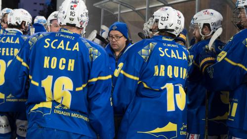 Der EHC St. Moritz verliert erneut (Foto: Reto Stifel). 