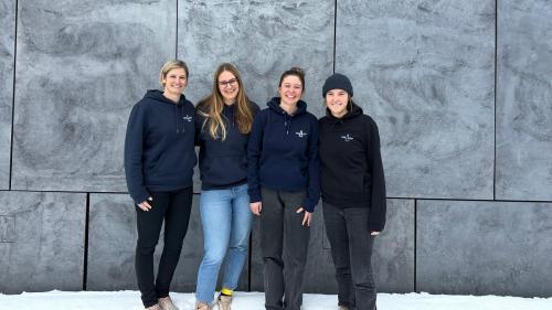 Das Voluntari-Team: (von links) Seraina Niggli-Fanoni, Sabine Hegelbach, Gianna Rohrer und Elena Koller. Foto: z. Vfg