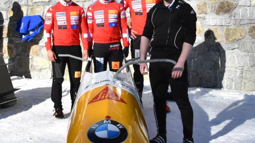 Von links nach rechts Robin Santoli, Marco Tanner, Yann Moulinier und Cédric Follador. (Foto: Muriel Wolfisberg)