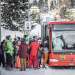 Der Engadin Bus startet auch dieses Jahr gemeinsam mit den Bergbahmen in die Wintersaison - zwei Wochen vor dem Fahrplanwechsel. Foto: Daniel Zaugg